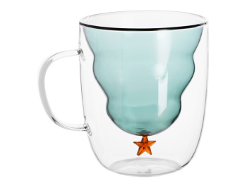 Кружка с двойными стенками с елочкой внутри "Winter Wonderland"