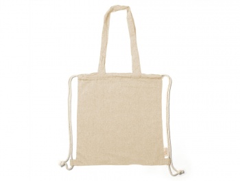 Рюкзак-мешок VARESE из переработанного хлопка, бежевый