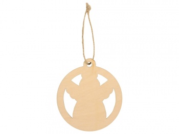 Подвеска деревянная «Рождественский ангел»