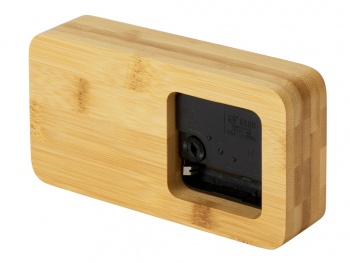 Прямоугольные настольные часы из бамбука "Squarium"