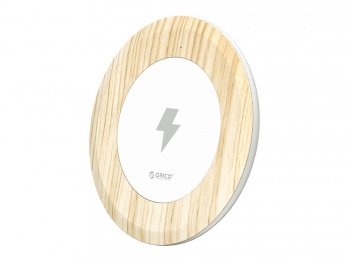 Зарядное устройство беспроводное Orico WOC1 (серебристый-дерево)