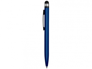 Ручка-стилус пластиковая шариковая «Poke», синий/черный