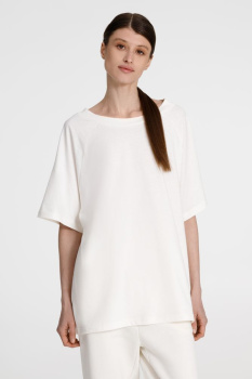 Футболка унисекс оверсайз T2, молочно-белая