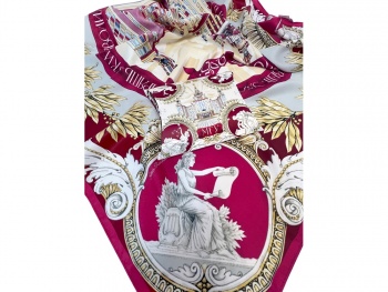 Платок "МГУ", бордовый