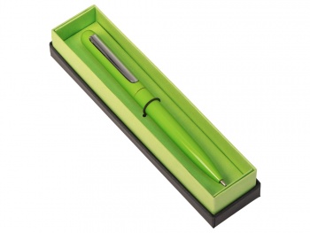 Ручка в футляре "Blooming Skate", зеленое яблоко