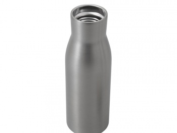 Вакуумная термобутылка с бамбуковой крышкой «Klas», 500 мл, серебристый