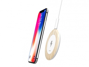 Зарядное устройство беспроводное Orico WOC1 (серебристый-дерево)