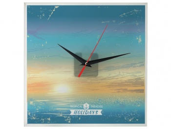 Часы настенные квадратные из стекла 28х28 см «Nile» (Р)