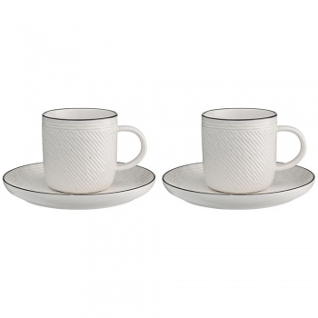 Набор из 2 чайных пар Contour