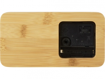 Прямоугольные настольные часы из бамбука "Squarium"