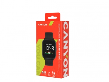 Смарт-часы со встроенным плеером Canyon SaltSW-78, черный