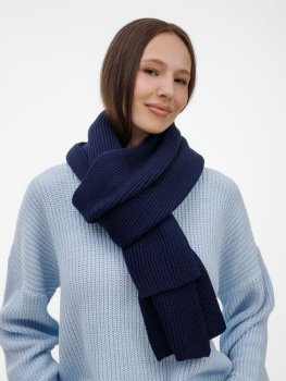 Шарф Nobilis Mono, темно-синий