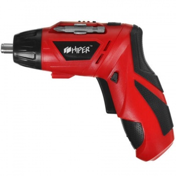 Отвертка аккумуляторная HIPER HSD3,6Li, в блистере, Li-ion батарея 1.3 Ач, 5Нм