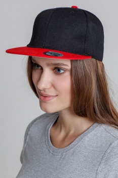 Бейсболка Ben Hope с прямым козырьком, черная с синим