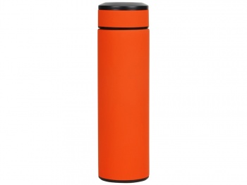 Термос «Confident» с покрытием soft-touch 420мл, оранжевый