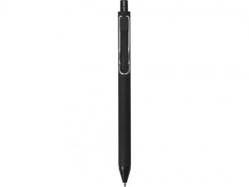 Ручка пластиковая шариковая "Clip", софт-тач, черный