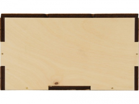 Деревянная подарочная коробка с крышкой "Ларчик" на бечевке