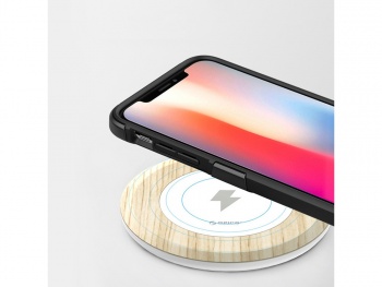 Зарядное устройство беспроводное Orico WOC1 (серебристый-дерево)