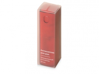 Антисептик для рук перезаправляемый, 10 мл., красный