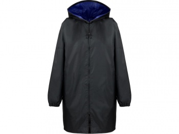 Дождевик «Bi-color» унисекс, синий классический/черный
