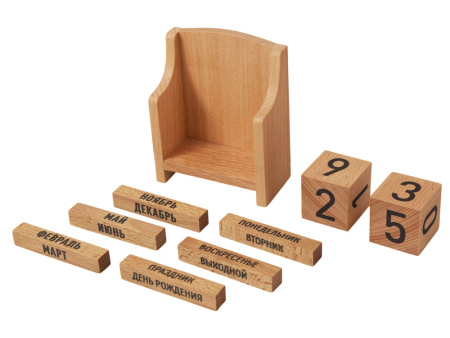 "Вечный" календарь из бука