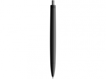 Ручка пластиковая шариковая Prodir ds6prr-Z75 "софт-тач", черный с серебристой кнопкой