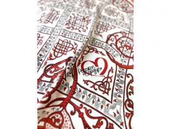 Платок "Русское сердце" 100% шёлк