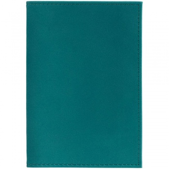 Обложка для паспорта Nubuk, бирюзовая