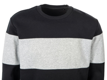 Свитшот блокинг «Edinburgh», черный/серый меланж, мужской