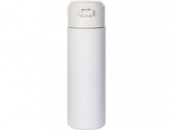 Вакуумная термокружка Waterline c кнопкой «Guard», 400 мл, белый (P)