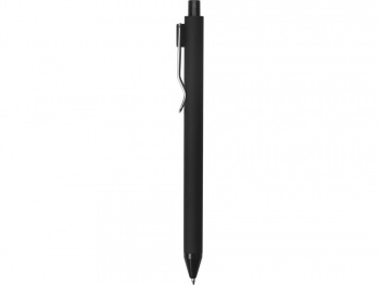 Ручка пластиковая шариковая "Clip", софт-тач, черный