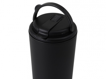 Термокружка с трубочкой «Moment Straw», 350 мл, черный
