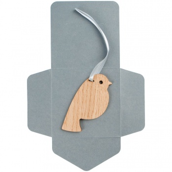 Деревянная подвеска Carving Oak, в форме снегиря