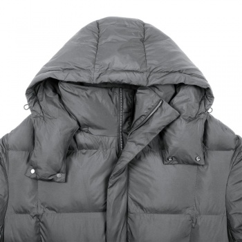 Пуховик унисекс Kapsula, серый