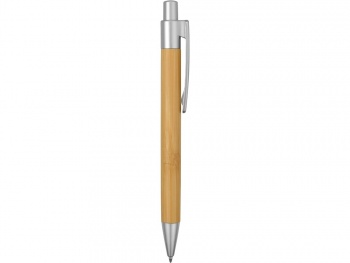 Ручка шариковая "Arasiyama" из бамбука, серебряный, синие чернила