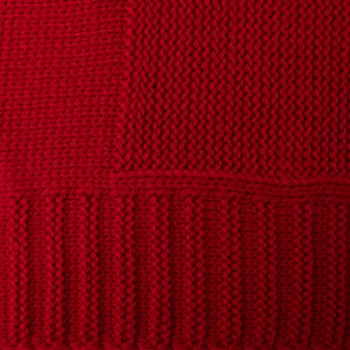 Плед ELSKER MINI, красный, шерсть 30%, акрил 70%, 120*170 см