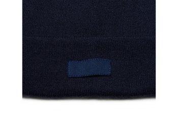 Вязаная шапка BULNES из двухслойного акрила, темно-синий