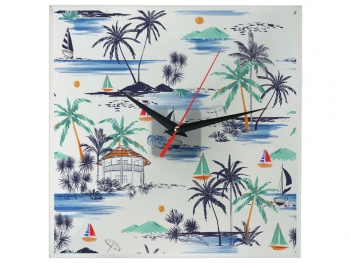 Часы настенные квадратные из стекла 28х28 см «Nile» (Р)