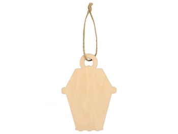 Подвеска деревянная «Новогодний фонарик»