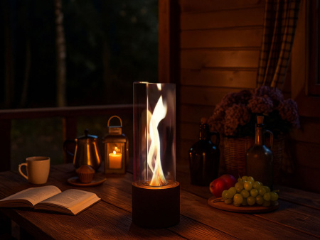 Биокамин с вьющимся пламенем "Dance of flame"