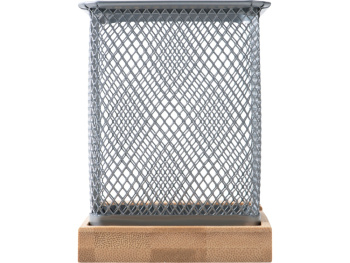 Подставка для ручек и телефона "Fika", натуральный/серый