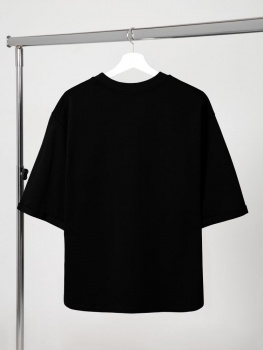 Футболка оверсайз унисекс Kosmos 2.0, черная