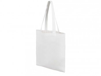Сумки хлопок 90%, плотность 180 г, грузоподъемность 10 кг, размер 38х42 см, ручки 3х65 см с доп. швом, белый