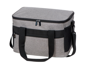 Подарочный набор с пледом и колонкой в сумке - холодильнике " Musical trek", синий