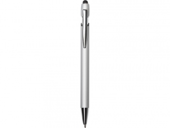Ручка-стилус металлическая шариковая "Sway  Monochrome" с цветным зеркальным слоем, серебристый с черным