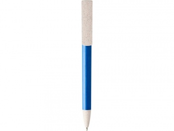 Шариковая ручка и держатель для телефона Medan из пшеничной соломы, cиний