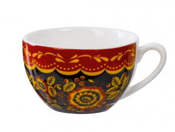 Набор чайный "Хохлома": чайная пара, чай