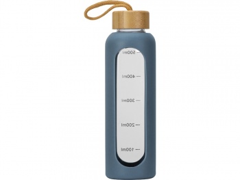 Бутылка из боросиликатного стекла "Hangy", 550 мл, антрацит