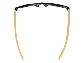 Солнцезащитные очки Rockwood с бамбуковыми дужками в сером футляре, черный