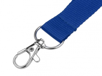 Ланьярд с карабином и замком безопасного разрыва, синий